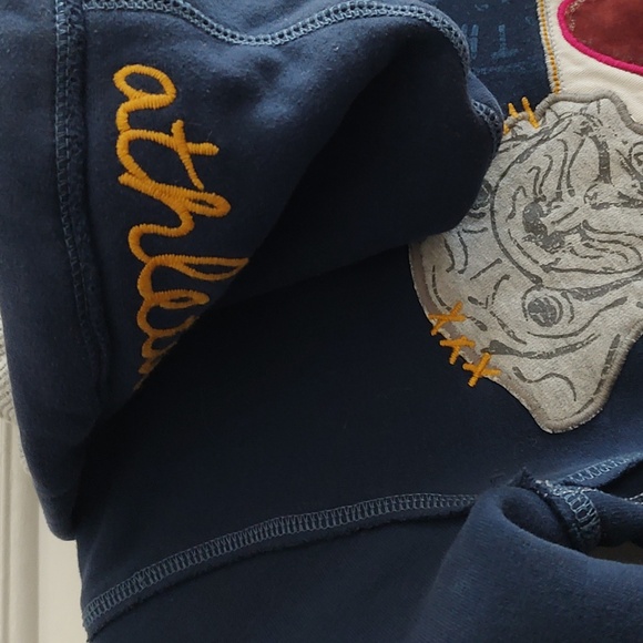 Aeropostale XS Blue Varsity Thermal Hoodie - Picture 9 of 11